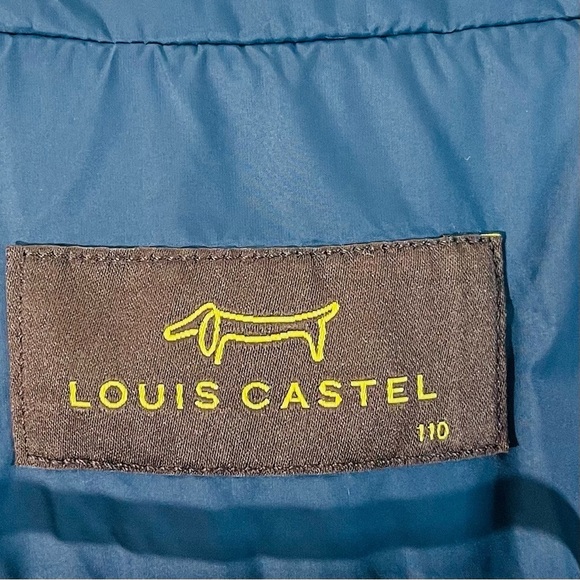 Louis Castel Quilted Puffer Jacket Men Size XL Teal Pockets Outdoor - Picture 3 of 13